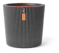 Vase conique - CAPI EUROPE - Groove NL - 36 x 34 cm - Anthracite