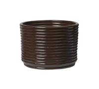 Ferm Living Pot Corduroy Ø20x15 cm Carob Brown