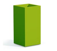 POT DE FLEURS CUBE HAUTEURS 80 40X40 Vert EN RÉSINE JARDIN DEHORS INTÉRIEURS