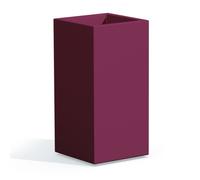 Pot de Fleurs - Cube - Violet - 40x40 cm - Hauteur 80 cm - Polyéthylène