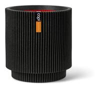 Capi Europe – Vase cylindre Groove NL – 35 x 38 cm – Ouverture Ø35 – Noir – Intérieur/extérieur