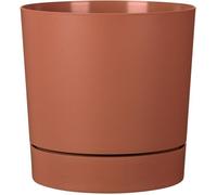 Pot De Fleurs D¿Extérieur Scheurich Plano+ Rond 32 L Siena Marron