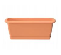 Pot de fleurs de balcon en plastique imitation terre cuite 49x15 cm avec soucoupe Espagne
