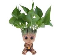 Pot de fleurs décoratif avec trou de drainage en forme de bébé Groot G