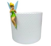 Pot de fleurs décoratif - Pendentif Fée Clochette - 10 x 7 cm - En plastique - Pot Buddy Peter Pan - Style de décoration moderne pour les fans de Disney - Décoration de jardin