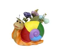 Pot de fleurs d'escargot, pot d'escargot - Compact Cacti Pots Support de plume en forme d'escargot | Conteneur de de jardin polyvalent pour succulentes, orchidées, pensées et ca