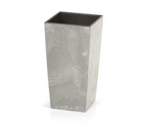 Prosperplast Pot de fleurs Urbi Square, en plastique (gris, l 40 x h 75 x p 40 cm)