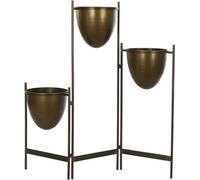 Pot de fleurs DKD Home Decor noir métal cuivre vintage (35 x 26,5 x 105 cm)