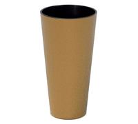 Pot De Fleurs EDANTI Haut ECO 30 Cm Avec Insert Marron