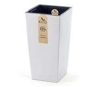 Pot de fleurs - EDANTI - Urbi Square ECO WOOD - Carré 24x44,9 cm - Plastique enrichi bois - Insert 2-en-1