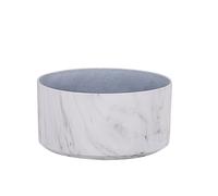 Pot De Fleurs Effet Marbre Blanc D43 Cm Valta Blanc