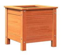 Pot de fleurs en bois de pin - vidaXL - Marron cire - 40x40x39 cm - Bois de pin massif - Montage requis