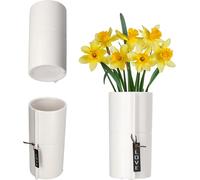 Pot De Fleurs En Céramique 2 Couleurs Pot De Fleurs Pot De Fleurs Pot En Céramique Pot De Fleurs Violet/Pensées (Blanc,Diamètre 11cm)