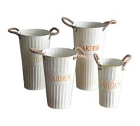 Pot de fleurs en fer durable avec logique de design nordique pour présentation florale d'intérieur et décoration d'intérieur saisons et mises en page (30 cm)