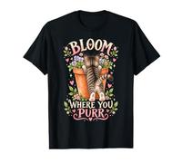 Pot de Fleurs en Forme de Chat Mignon pour Les Amoureux des Chats T-Shirt Graphique avec Valeur