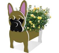 Pot de fleurs en forme de chien en PVC, jardinière en forme d'animal, cadeau mignon avec un bouledogue français, pot de fleurs papillon, support pour plantes, décoration de jardin, d'intérieur et