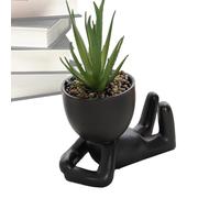 Pot de fleurs en forme de corps, vases en céramique pour fleurs | Pot de en céramique de à petite figurine - Jardinières de personnes, tête et visage, Statue minimaliste, décor abst