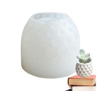 Pot de fleurs en forme de pot de fleurs - Moule à en résine réutilisable - Structure en silicone souple facile à façonner - Lavable pour vases en argile, cendriers, bougeoirs et récipients
