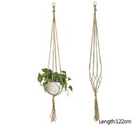 Pot De Fleurs En Macramé Fait À La Main,Corde Nouée,Sac En Filet Horticole,Porte De Maison,Délégations,Cour,Jardin,1 Pièce - Type 122cm-B