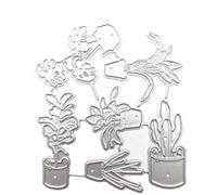 Pot De Fleurs En Métal De Coupe Meurt Pochoir Bricolage Scrapbooking Album Papier Carte Modèle