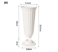 Pot De Fleurs En Plastique Imitation Céramique,Vase D'Arrangement De Fleurs Simple Et Durable,Vase Hydroponique En Plastique Nordique,Décor De Salon.S4.