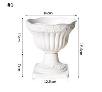 Pot De Fleurs En Plastique Imitation Céramique,Vase D'Arrangement De Fleurs Simple Et Durable,Vase Hydroponique En Plastique Nordique,Décor De Salon.S1.