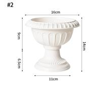 Pot De Fleurs En Plastique Imitation Céramique,Vase D'Arrangement De Fleurs Simple Et Durable,Vase Hydroponique En Plastique Nordique,Décor De Salon.S2.