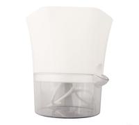 Pot de fleurs en plastique transparent à arrosage automatique pour la décoration de la maison et du jardin, résistant et réutilisable, avec stockage de l'eau et prévention des débordements (S)