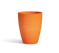 POT DE FLEURS EN RÉSINE MODERNE ROND MADE EN ITALY COULEUR Ø30 CM H38 PLANTE