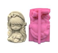 Pot de fleurs en silicone pour pot de fleurs, outils de décoration en résine époxy pour filles, fournitures de fabrication de plâtre, porte-stylo en silicone