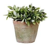 Esschert Design MP3/MP4 16 x 16 x 13 cm vieilli en terre cuite Pot de fleurs rond