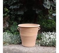 Pot de fleurs en terre cuite 100 % fait à la main Salvia 40 cm - Une pièce unique pour vos plantes ! - Donnez à vos favoris verts un certain supplément