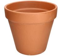 Pot de fleurs en terre cuite - KOTARBAU - Diam. 35 cm - Avec bordure - Orange/cuivré - Intérieur & jardin