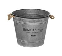 Atmosphera – Cache-pot en fer design "Zinc" 38 cm Gris
