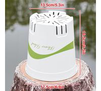 Pot De Fleurs Épais En Plastique Pour Contrôle Des Racines, Pot De Pépinière Avec Trou De Ventilation Pour Roses Pothos, Conteneurs De Fleurs De Jardinage.M