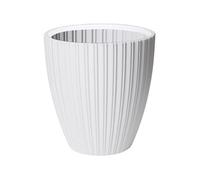 Pot de fleurs - - Fancy - 40 x 42 cm - Pour jardin, balcons ou intérieurs - Blanc