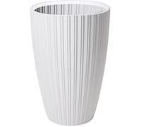 Garden ID Pot de fleurs Fancy 40 x 58 cm - Pour jardin, balcons et intérieurs - Blanc