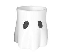 Pot de Fleurs fantôme - Pot de Jardin Fantaisie Blanc d'intérieur | Récipient décoratif d'halloween pour Petites, Accent de Table Amusant pour présenter des Bonbons, des Grasses, des