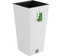 Pot de fleurs FURU Square Bac de balcon Bac à fleurs blanc 35 L