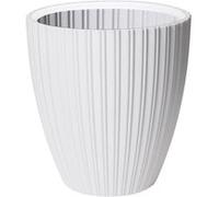 Pot de fleurs - Garden ID - Fancy - 40 x 42 cm - Pour jardin, balcons ou intérieurs - Blanc Blanc G