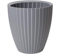 Pot de fleurs - Garden ID - Fancy - 40 x 42 cm - Pour jardin, balcons ou intérieurs - Gris clair Gris clair G