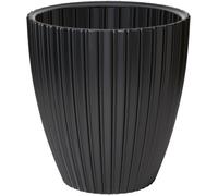 Garden ID Pot de fleurs Fancy 40 x 42 cm pour jardin, balcons ou intérieurs Noir