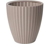 Pot de fleurs - Garden ID - Fancy - 40 x 42 cm - Pour jardin, balcons ou intérieurs - Taupe Taupe G