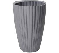 Garden ID Pot de fleurs Fancy 40 x 58 cm pour jardin, balcon ou intérieur Gris clair