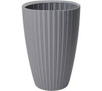 Pot de fleurs - GARDEN ID - Fancy - 40 x 58 cm - Pour jardin, balcons ou intérieurs - Gris clair Gris clair G