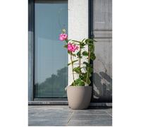 Pot de fleurs - GARDEN ID - Phoenix Taupe - 38 x 34 cm - 100% Recyclé et Recyclable - Résistant au Gel et UV - Pour Extérieur