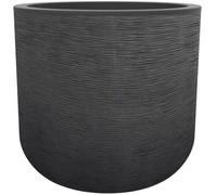Pot de fleurs rond en plastique Graphit Up anthracite - Ø 40 cm -