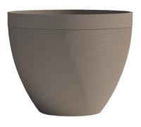 Garden ID Pot de fleurs Green Care Impact Taupe 30×26 cm – 100% recyclé, garanti 10 ans