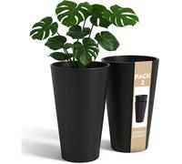 Pot de fleurs haut pour intérieur. Pot de fleurs haut pour intérieur, extérieur et terrasse. 30 cm-Lot de 2 pots de fleurs hauts
