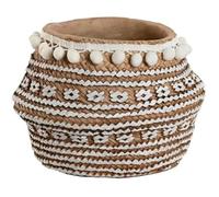 Pot De Fleurs - Home Esprit - Multicolore - 25 X 25 X 18 Cm - Fibre De Ciment - Percé Multicolore